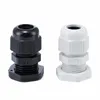 10pcs Cable Glands Suyep PG9 Black White Waterproof Adjustable Nylon Connectors Joints With Gaskets 4-8mm For Electrical Appliances