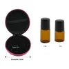 CHUWUJU 12 Compartments Essential Oil Storage Bag Round Burger Organizer For 1ml 2ml Rolling Bottle Travel Container Tool