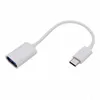 Type C OTG Cable Adapter USB 3.1 Type-C Male to USB 2.0 A Female OTG Data Cable Cord Adapter White/Black 16.5cm 300pcs/lot