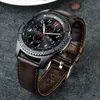 Bracelets de montre Bande Urvoi pour Galaxy Gear S3 R760 R770 Sangle rétro en cuir véritable avec fermeture de remplacement de conception classique 22mm