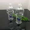 Palenie rur eeecssories szklane dziwki Bongs Przezroczysty szkielet szklany butelka z dymem wodnym