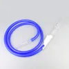 1.8M Silicone Hookah Hose with LED Lighting: Beautiful Mix Color, Acrylic Mouthpiece