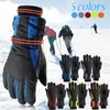 Gants de ski d'équitation en plein air d'hiver doublure polaire imperméable coupe-vent antidérapant Snowboard moto gants de sport bateau libre