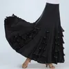 Kostenloser Versand Flamenco Tanzkostüm Rock Lange Gesellschaftstanz Moderne Standard Walzer Tänzerin Kleid Spanien Dance Performance Outfits