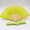 Personalized Silk Hand Fans With Laser Cut Boxes Wedding Favors Bridal Shower Souvenir Party Gifts LX3932