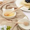 500 sztuk / partia Nowy Przyjeżdża Mini 15 CM Długie Drewniane Dappers Honey Dippers Favors Miód Doche Spoon Prezent Darmowa Wysyłka