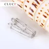 CLUCI Cylinder Charms Mounting 925 sterling silver Tube Pearl Necklaces cage Pendant to hold pearls, minimalism jewelry for OL S18101607