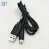 DHL Gratis verzending 1.2m Zwart voor Nintendo 3DS DSI NDSI XL LL Data Sync Charge Charing USB-kabel Lood Charger 200pcs / lot