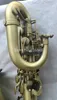 Neue Ankunft Marke Bariton Messing Rohr Saxophon Einzigartige Vintage Kupfer Oberfläche E Flache Instrument Mit Fall Kann Angepasst Werden Logo