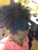 女の子Coleta Extension Pelo Afro Kinky Carly Pony Tail Brazilian Virgin Rair Pony Tail Brazilian髪の毛のラップ