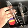 510 Micro NC Kits Mini Glass Pipe Set Micro NC Kit med 510 Quartz Banger Titanium Tips Water Pipes Recycler Oil Rigs Glass Bongs