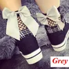 fishnet socks with bow bowknot New Fashion Hollow Out low Soxs Popular Chic Thin Bow Punk Cool Mesh Short Socks Mesh Socks1229255