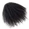 14 inç İpli at kuyruğu saç Uzatma Klip insan Afro Kinky kıvırcık at kuyruğu Hairpieces ile Elastik Bant Tarak