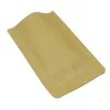 50 Pieces Pack Variety of Sizes Stand Up Kraft Paper Mylar Foil Reusable Food Bag for Snack Nuts Aluminum Foil Zipper Craft Paper Pouches