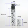 8 ml mini portátil atomizador de perfume recargable colorido de impresión de arce botella de spray botellas de perfume de moda botella de perfume de moda lx1208