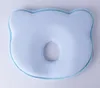 Almofadas de bebê de espuma de memória Travesseiros respiráveis ​​de forma de bebê para evitar a cabeça plana
