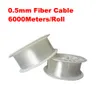 0.5mm de diâmetro 6000 m / roll PMMA brilho do fim do cabo de fibra óptica para a iluminação da decoração levou luzes de fibra