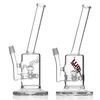 JM Flow Glass Hookah Bong: 10-Inch Water Pipe with Sprinkler Percolator for Smooth Smoking