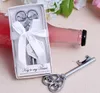 50pcs Key al mio cuore Simply Elegante Vintorian Wine Bottle Opener Apri Barware Tool Wedding Party Favore regalo regalo con scatola al dettaglio bianco