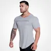 Летний мужской бренд одежда мода фитнес футболка бодибилдинг мышца мужчина с коротким рукавом тонкий хлопок тройник одежда одежда
