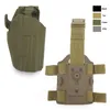 Тактическая быстрая нейлоновая кобура с ремешками для ног Airsoft Fast Gear Shooting Equipment Accessy Accessy No06-114B