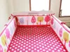 New 4Pcs Baby Bed Bumper Protector Baby Bedding Set Cot Bumper Newborn Crib Bumper Toddler Cartoon Bed Bedding in the Crib for Infant
