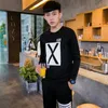 Männer Sportwear Sets Oansatz Trainingsanzug Männlichen Sweatshirt Volle Lange Hülse Hosen Casual Sportsuit Männer Sets 2 stücke Mode Jogger Kleidung