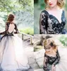 Gothic Black Lace Wedding Dresses 2019 New Design Selling Sweep Train Ball Gown Illusion Long Sleeve Backless Tulle Wedding Go9272018