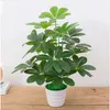 60CM Artificial Real Touch Plant Monstera Tree without Pot, Fake Plant Tree Decoration For Home Garden