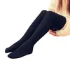 2017 Fashion Womens Solid 1Pair Thigh High Stocking Over Knee Warm Girls Cotton Long Stockings Winter