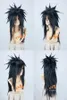 NARUTO Uchiha Madara largo negro Cosplay fiesta peluca animación modelado peluca pelo envío gratis nueva alta calidad moda imagen peluca