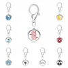 Live Love Dream Aroma Key Chain locket essential oil Locket Perfume Diffuser with Heart shape Lobster clasp Key ring 5pcs Pads