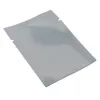 100pcs / parti 5x7cm klart / silver öppen topp aluminiumfolie matlagringspaketväska MyLar folie värme vakuum tätning mellanmål