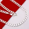 Fijne 925 Sterling Zilveren Ketting 4mm 16-30 inch Klassieke Figaro Curb Chain Link, 2018 Fine 925 Silver Shake CHAINK Ketting Nieuwe Stijl Hot SN132