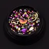 Nail Art Decoration Charm Gem Beads Rhinestone Hollow Shell Flake Platback Rivet Gemengde Glanzende Glitter 3D DIY-accessoires
