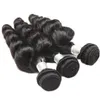 12a Loose Wave Raw Human Hair 3 Bunds med naturlig färg Toppkvalitet Brasilianska peruanska malaysiska indiska hår 1230 tum5708689