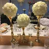 Wholesale mentale bal bloem staan ​​voor tafel decortion voor bruiloft centerpieces