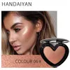 HANDAIYAN Maquillage Shimmer Surligneur Cosmétiques Pour Le Visage Poudre Pressée Surbrillance Palette Éclaircir Le Contour De La Peau Iluminador Maquiagem 12pcs / lot