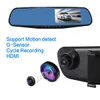 HD 1080 P 4.3 '' Çift Lens Video Kaydedici Dash Cam Dikiz Aynası Araba DVR Kamera Ücretsiz Kargo