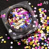 Hot Popular Nail Art Nail Patch Metal Mix Colorful Round Sequins Nail Glitter Stickers Maquillaje Belleza Regalos