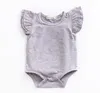 Barnkläder Ins Girls Rompers Toddle Fly Sleeve Jumpsuits Nyfödda Fashion Onesies Spädbarn Prinsessan Tutu Bombine Bodysuits Baby Kläder B3762