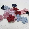 Flower Multi Color Alternativ Applices Non-Woven för kläder Syförsörjning Diy Craft Ornament Scrapbook Party Hair Accessories