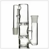 6 pollici di vetro Ash Catcher Accessori per fumatori per narghilè 18mm 14mm Bong di vetro comune Turbina a doppio ciclone Dis Perc 90 gradi Ashcatcher ASH-P802 ASH-P803