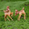 Artificial Mini Sika Deer Giraffe Fairy Garden Miniatures Nomes Moss Terrariums Harts Hantverk Figurer Hemdekoration Micro Lands4409562