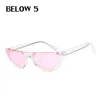 BELOW5 2018 Nouvelles lunettes de soleil de mode pour hommes et femmes Designer Lunettes de soleil en œil de chat semi sans monture unisexe Lunettes UV400 Livraison gratuite B5006