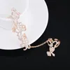 Fashion Jewelry Vintage Gold Silver Chain Link Two Finger Rings For Women Double Ring Alloy Foliage Wedding Love Anillos2927123