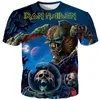 Camiseta de verano Iron Maiden Camiseta de manga corta para hombre Camiseta Eddie Fans que animan Camisetas impresas en 3D Hombres Mujeres Parejas camiseta S-5XL 13 estilos