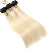 Capelli vergini brasiliani non trasformati 3 pacchi con chiusura 1b 613 bionda dritto per capelli umani weaves weaves dhgate selet capelli estensioni del venditore