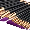 15.PCS Makeup Brushes Set Professionell Pulver Foundation Ögonskugga Ögonfransar Läppborste Kosmetik Borste Kit Skönhet Verktyg Maquiagem