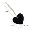 Mini Hanging Chalkboard Memo Tags Heart Round Shape Board Message Blackboard Wooden Hanging Decoration DIY Wood Crafts